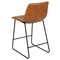 Flash Furniture 24" LeatherSoft Counter Height Barstools, Light Brown, PK2 2-ET-ER18345-24-LB-GG - alternate 5